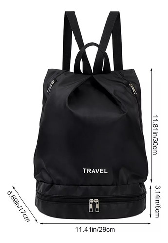 M Mochila De Natación Con Compartimento Para Zapatos -