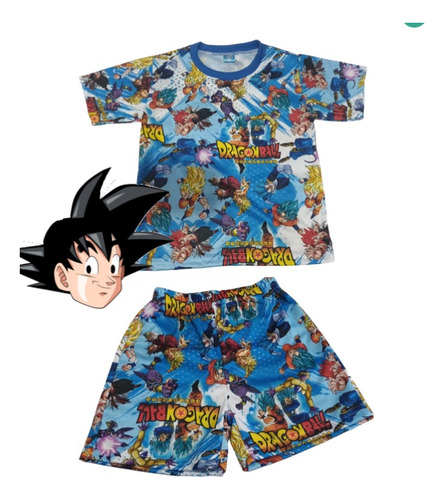 Pijama Conjunto Camiseta Short Niño Juguet Goku Dragon