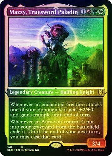 Magic Mazzy, Truesword Paladin (foil Etched) Commander Legen