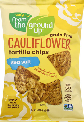 Chip De Tortilla De Sal Marina De Coliflor 127 Gramos