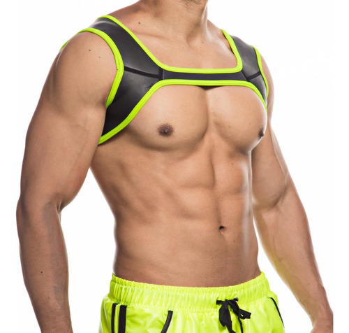 Yoobng Hombre Arnés Cinturón Cuerpo Cofre Elástico Halter Ny