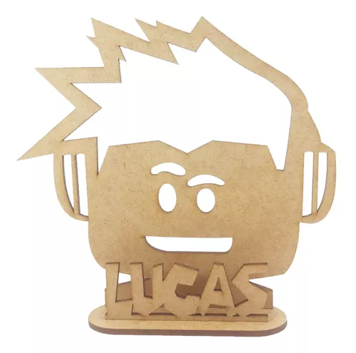 10 Enfeite De Mesa Jogo Roblox Nome Personalizado 15cm Mdf