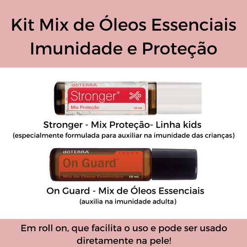 Stronger E On Guard - Óleos Essenciais Doterra Kit Imunidade