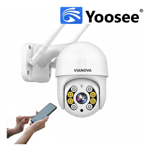 Camera Segurança Wifi Yoosee Mini Dome Full Hd Vianova Branco