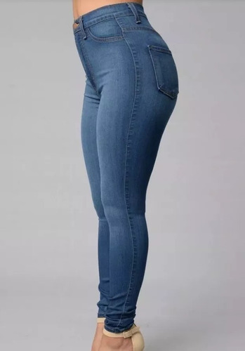 Pantalon Jeans Elaztizado Mujer Alto Talles Grandes Y Chicos De 36 Al 56 Chupin Precio Directo De Fabrica - $ 1.289,00 en Mercado Libre