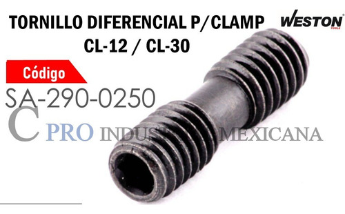 2 Tornillos Diferencial Para Clamp Cl-12 / Cl-30 P