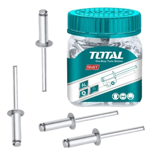 Kit De 300 Remaches Pop De Aluminio 3.2 X 8mm Total - Sc -