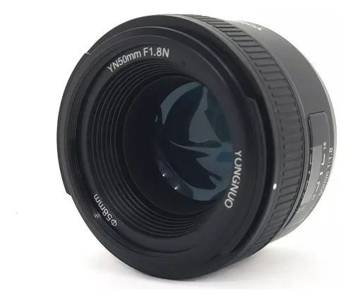 Lente Yongnuo 50mm F1.8 Yn50mm Para Nikon Af Mf Fijo