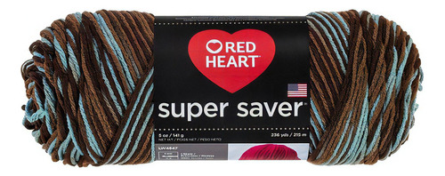 Estambre Multicolor Fleck Super Saver Red Heart Coats Color 0928 Earth & Sky