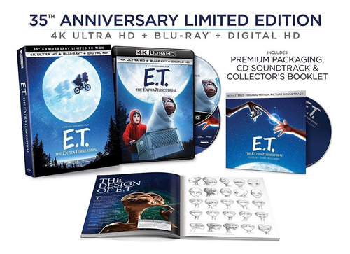 4k Ultra Hd + Blu-ray E. T. El Extraterrestre / Et Limited