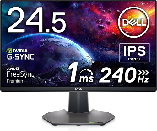 Monitor Para Juegos Dell S2522hg De 24,5 Pulgadas, Gris Metá Color Grey