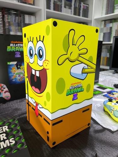 Microsoft Xbox Series X 1tb Nickelodeon All-star Brawl 2 Special Edition Bundle Sponjebob