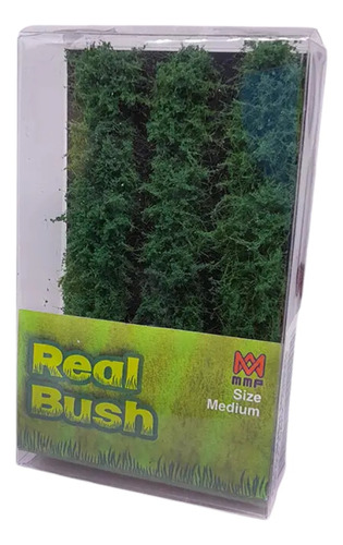 Pasto Vegetacion 20mm Diorama Dark Green Real Bush Maqueta