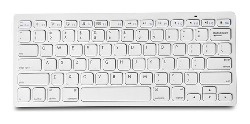 Teclado Sem Fio Bluetooth Universal Pc (branco) Pronto Entre