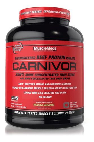 Proteina Musclemeds Carnivor 4.2 Libras Vainilla 56 Servs