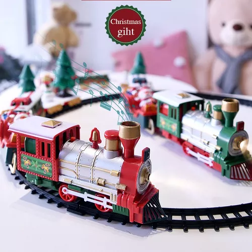 Ferroviário carro clássico papai noel trem brinquedo conjunto