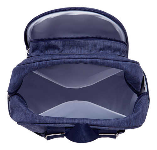 Mochila Maternidade Pequena Pirulitando Aconchego Marinho Cor Azul-marinho