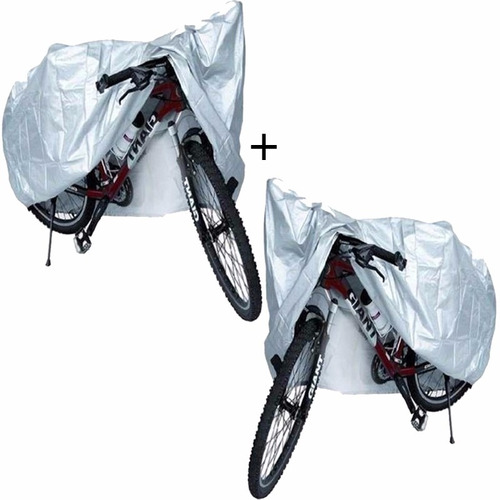 2 Capas Para Bicicleta 100% Impermeável Proteção Da Chuva