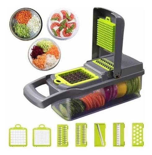 Multi Procesador Manual Picador Rallador Cortador Verduras