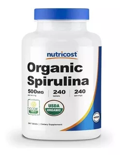 Original Nutricost Espirulina Org, 500mg, 240 Comprimidos