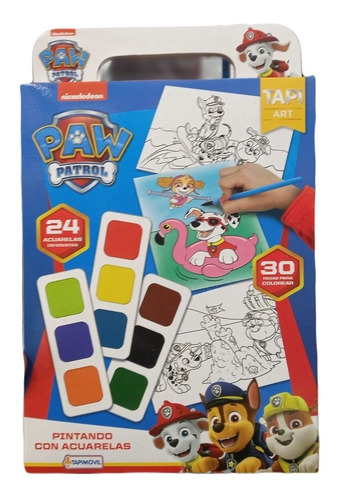 Set Para Colorear Paw Patrol Acuarelas Tapimovil