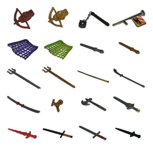 Playmobil Armas Medievales Espadas Arco Hachas Ballestas