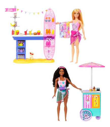 Barbie Set De Paseo En La Playa