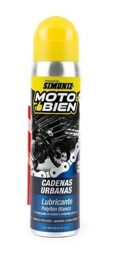 Imagen 1 de 4 de Oferta Del Dia Lubricante Cadenas Spray Simoniz Moto Bien 22
