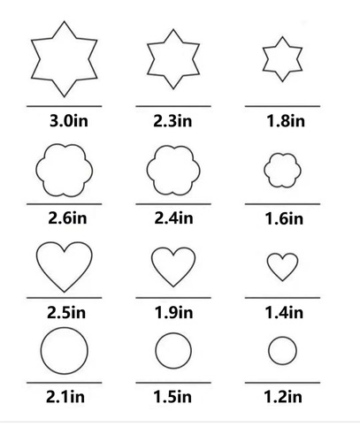 Molde De Galletas Estrella De Acero Inoxidable Para Cumpleañ