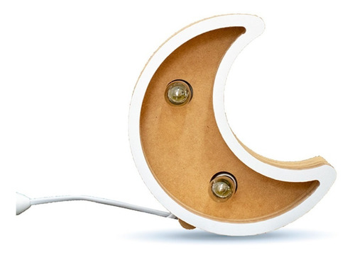 Imagen 3 de 4 de Lampara Luna Decorativa Nordica Escandinava Interruptor