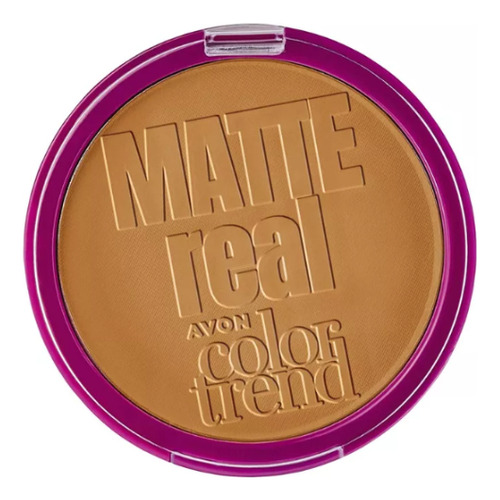 Pó Compacto Facial Matte Real Color Trend Avon - 7g tom 332 - 7g