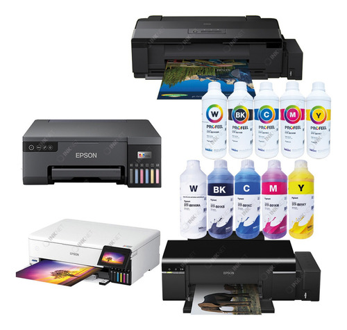 Kit 2l 5 Corestinta Dtf Inktec P/ Ep I3200 I1600 I800 Dx5