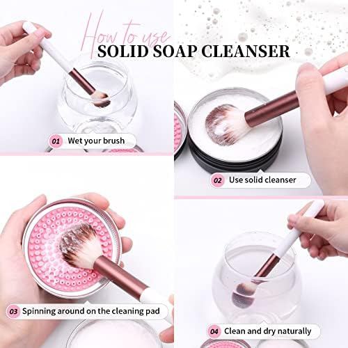 Ducare Limpiador De Brochas De Maquillaje Brochas De Maquill
