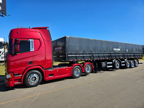 Scania R450 6x2 Highline Ano 22 + 4 Eixo Facchini 0km 14mts
