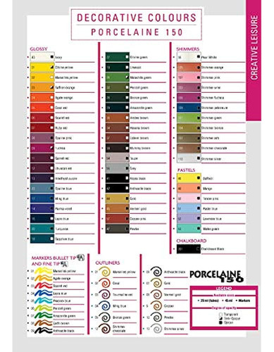 Pebeo Porcelaine 150 Pintura Cerámica - Pinturas De Color De