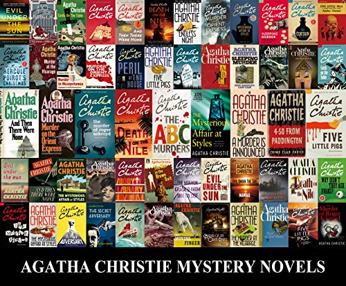 Murder Mystery Puzzle, Agatha Christie Books Novels Clq82