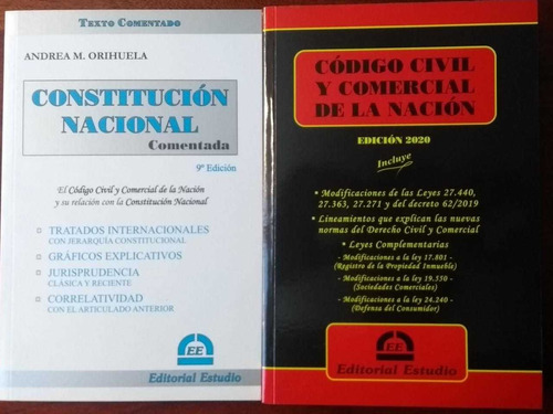Orihuela Constitución Nacional Comentada + Código Civil