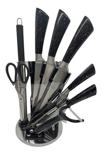 Set De Cuchillos De Cocina Set Cuchillos Acero Inox 9 Pzas