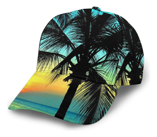 Gorra De Béisbol Gorras De Papá Palmera Estampado De Puesta 