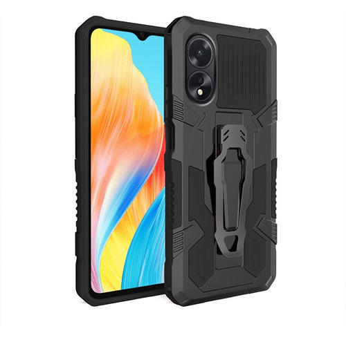 For Oppo A38 4g Belt Clip Stand Shockproof Hard Back Case -z