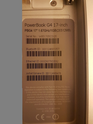 Apple Powerbook G4 17