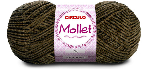 Lã Circulo Mollet 100g 200m (acrilico) Cores Lisas/especiais Cor 7655-cravo