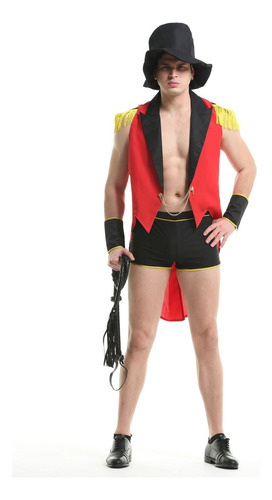 Mb Traje Sexy De Circus Ringmaster Para Hombre, Domador De