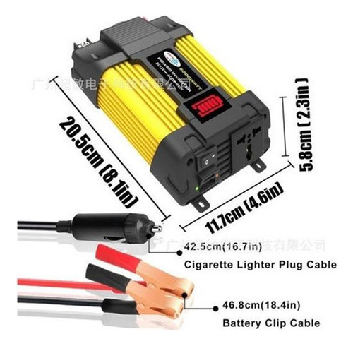 1p Inversor Inteligente For Coche De 12 V A 110 V Y 6000 W 2