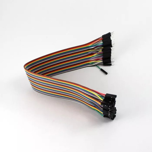 Imagen 3 de 4 de Kit 40 Cables 30cm Protoboard Macho Hembra