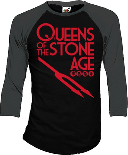 Queens Of The Stone Age Playeras Manga 3/4 C4