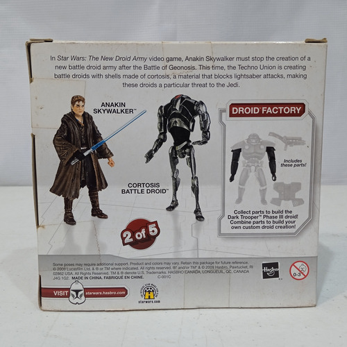 Star Wars Pack Droid Anakin Skywalker Y Cortisis Battle Droi (Usado)