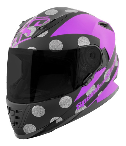 Casco Integral Mujer Ss1310 Speed & Strength Spell Bound Pur