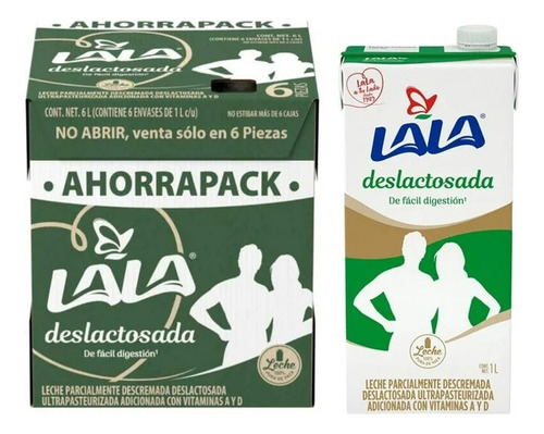 Leche Lala Deslactosada 6pz De 1l