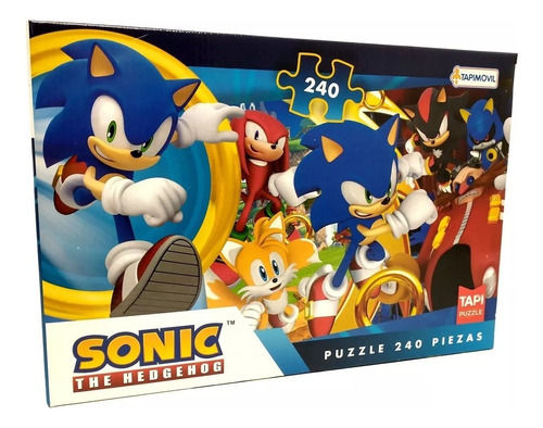 Puzzle Rompecabezas Tapimovil Sonic 240 Piezas